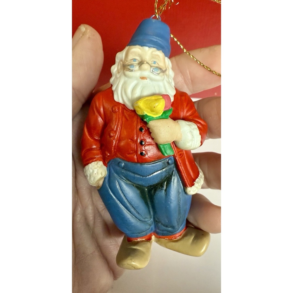 Danbury Mint HOLLAND‎ Santa Around the World Christmas Ornament Santa w Orig Tag